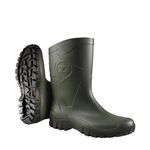 Dunlop Dee Green/Black - Easy to put on calf-length Dunlop boot, Green, with a beautifully designed outsole featuring the Dunlop logo, Where do you leave your mark? - EU46