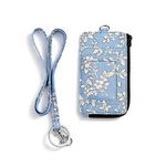 Badge Holder with Zipper Pocket,Fashion ID Card Case (F)