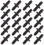 UCLEVER 100PCs Barbed Connectors for 4mm/7mm Tube Drip Irrigation Watering System