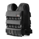 AmStaff Fitness Adjustable Weighted Vest with Iron Blocks - Weight Vests for Men & Women - Versatile Wearable Weight for Fitness Workouts, Strength & Endurance Training, Running, Crossfit (65 lbs)