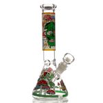 26cm Glass Bongs and Pipes for a Smooth Smoking Experience - Water Bongs and Glass Pipes for Tobacco or Herb Smoking Glass bowl with 14.4mm smoking accessories (Red Bong)