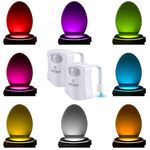 2 Pack The Original Toilet Bowl Night Light. Motion Sensor Fun & Cool Bathroom Accessory. Home Gadget for Men, Women. Gifts for Men Dads Fathers Day Christmas. Funny Novelty Birthday Present