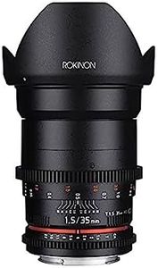 Rokinon Cine DS DS35M-C 35mm T1.5 AS IF UMC Full Frame Cine Wide Angle Lens for Canon EF