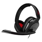 ASTRO Gaming A10 Wired Gaming Headset, Lightweight and Damage Resistant, ASTRO Audio, 3.5 mm Audio Jack, for Xbox Series X|S, Xbox One, PS5, PS4, Nintendo Switch, PC, Mobile - Black/Red