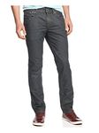 Buffalo David Bitton Men's Straight Six-x Black Jeans, Charcoal, 29W 32L UK