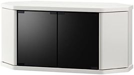 Asahi Wood Processing RCA-800AV-WH Racine 32-inch TV Stand, White, with Casters, Corner Compatible, Approx. Width 31.1 x Depth 15.4 x Height 15.4 inches (79 x 39 x 39 cm)