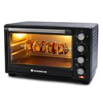 Wonderchef Oven Toaster Griller (OTG) - 28 litres, Black - with Rotisserie,Auto-Shut Off, Heat-Resistant Tempered Glass, Multi-Stage Heat Selection | Bake, Grill, Roast | Easy clean