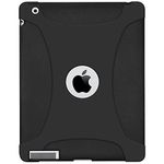 Amzer Soft Silicone Skin Fit Jelly Case Cover for Apple iPad 4 with Retina Display, Black (AMZ95712)