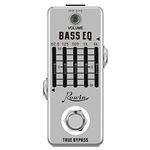 Rowin Bass EQ Pedal, Five Band Equalizer Bass Effect Pedal for Electric Bass True Bypass LEF-317B