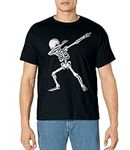 Dabbing Skeleton Shirt Kids Adult D