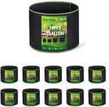 Delxo Garden Grow Bags 1 Gallon 10 Pack Plant Growing Bags Small Fabric Pots for Planting, Vegetable