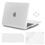 Sounce Laptop Cover 13.6 Inch for MacBook Air M2 M3 Case Cover Laptop Case Compatible with 2022 Release MacBook Air M2 A2681 M3 A3113 MacBook Air TPU Keyboard Skin, Screen Protector & Anti-Slip