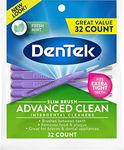 Dentek Slim Brush 32 Count Deep Clean Tight Teeth (6 Pack)