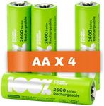 4 x AA Rechargeable batteries 2300 