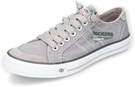Dockers by Gerli Men's Low-Top Trainers, Men's Low Shoes, Light Grey White 30st027 790215, 50 EU