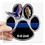 CafePress K 9 Unit Sticker Square Bumper Sticker Car Decal, 3"x3" (Small) or 5"x5" (Large)