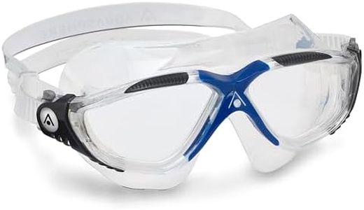 Aquasphere Vista Clear Lens Swimming Mask, Clear/Grey/Blue (197640)