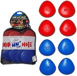8X Skipping Stonnes Targets NOT Included | Pool Toys | SKIP NN' Hole Skipping Stones Meets Cornhole Game Mode | Fun for The Pool, Lake, Beach| (Qty 8X RED/Blue Stonnes)