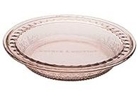 Anchor Hocking Pie Plate - 9.5" - Glass - Deep - Wide Rim - Embossed - ROS