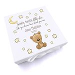 ukgiftstoreonline Personalised Baby Gift Keepsake Memory Box Twinkle Twinkle Little Star (Large)