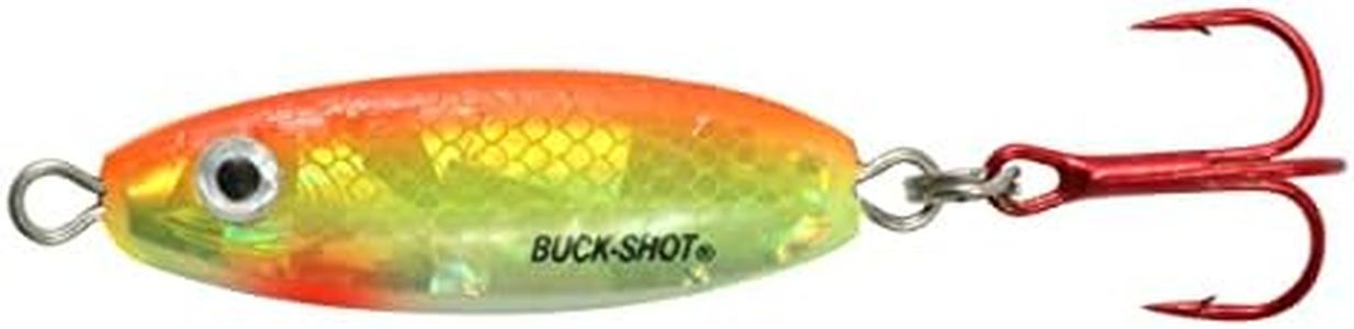 Northland BRS5-24 3/8-Ounce Buck-Shot Rattle Spoon, Super-Glow Chub