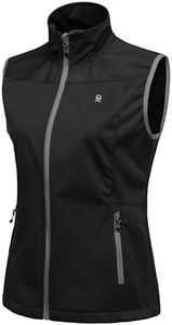 Little Donkey Andy Women's Lightweight Softshell Vest, Black M