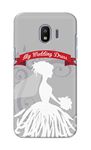 PRINTFIDAA Girl with Wedding Dress Grey Background Designer Case for Samsung Galaxy Grand Prime Pro (2018) Back Cover