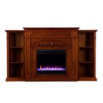 Southern Enterprises Chantilly Fireplace, Oak