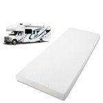 IDEALHOUSE 2024 New RV Mattress King, 4 Inch Memory Foam Mattress Topper with Bamboo Cover, Removable, Medium-Firm, for Travel Camper Trailer Truck (72" x 80", 4 Inch)