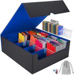 AFIING 4-Row Trading Card Storage B