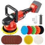 IRONFIST Cordless Orbital Polisher for Milwaukee M18 Battery, Car Polishing Waxer Machine 6inch work disk with brushless motor 6 speeds 750-6800RPM, (No Battery)