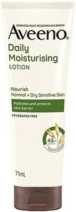 Aveeno Daily Moisturising Non-Greasy Fragrance Free Body Lotion 48-Hour Hydration Soothe Normal Dry Sensitive Skin 71mL