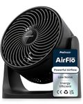 Pro Breeze AirFlo Mini Turbo Desk Fan - Whisper Quiet & Ultra Powerful Small Table Fan, 3 Speed Settings, 90° Variable Tilt, Compact Personal Fan for Bedroom, Office & Home, and Instant Cooling