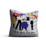 MCSID RAZZ- Friends TV Series - Umbrella Design Decorative Cushion Cover Without Cushion Filler [16x16-inch] - Officially Licensed by Warner Bros. USA