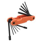 Pro Folding Hex Key Set 11-Key SAE Sizes