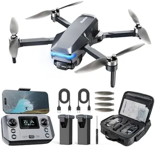 GPS Drone with Camera 4K, Under 249g, 45 Mins Flight, Brushless Motor, Light, Auto Follow, Tap Fly & Circle Fly, One Key Start, Foldable Drone for Adults Beginners