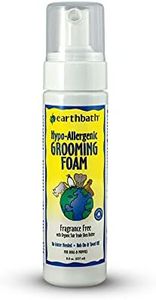 earthbath All Natural Hypo-Allergenic Grooming Foam for Dogs, Fragrance-Free Formula, for Sensitive Skin & Allergies, No Water Needed, Easy Rub On & Towel Off, Enriched Colloidal Oatmeal- 237ml