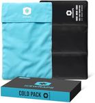 IceWraps 12"x21" Clay Ice Packs for Injuries Reusable | Extra Large Flexible Ice Packs for Cold Therapy | Cold Compress Pain Relief for Swelling, Bruises, After Surgery | with Soft Cover