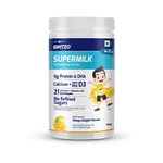 Gritzo SuperMilk Daily Nutrition (4-7y), 6g Protein (Mango Delight, 400g) | Zero Refined Sugar, 21 Vitamins & Minerals