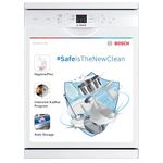 Bosch 13 Place Setting Dishwasher with Intensive Kadhai Program, No Pre-Rinse, 70⁰ Hot water wash, Half Load Option & Extra Cutlery Box - (SMS66GW01I, White, Glass Protection Technology)