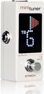STRCIH T-2 Guitar Tuner Pedal, High Precision ±1 Cent, True Bypass/Buffer Bypass Dual Mode, Compact Tuner, LCD Display, Supports Alternative Tunings for Electric Guitar, Bass, All Chromatic Instrument