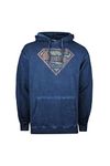 Cotton Soul DC Comics Superman Vintage Wash Mens Hoodie Vintage Navy MED