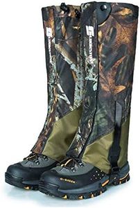 LEJUNJIE Unisex Pierna de Nieve Polainas al Aire Libre Camuflaje a Prueba de Nieve Botas de Nieve a Prueba de Agua Polainas para Escalar Caza Senderismo Senderismo Transpirable Piernas