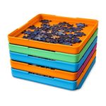 Jigsaw Puzzle Sorting Tray | Puzzle Piece Organizer Tray | Stackable Puzzle Storage Tray | Puzzle Accessory for Adults & Kids | Easy Puzzle Piece Management (3, Without Lid)