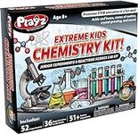 Playz 52 Extreme Kids Chemistry Experiments Set - STEM Activities & Science Kits for Kids Age 8-12 with 51+ Tools - Discovery Science Educational Toys & Gifts for Boys, Girls, Teenagers & Kids
