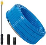100FT Bulk Self-Regulating Heat Tape for Water Pipes, DIY Heating Cable Kit with 120V Plug, Wire Splitter & End Cap, YeloDeer Pipe Freeze Protection for Metal/Plastic Pipes (-40°F)