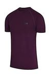 TCA Superknit Seamless Gym, Running, Workout Top for Men - Gym Tops for Men, Gym T Shirts Men, Running Top Men - Purple, XL