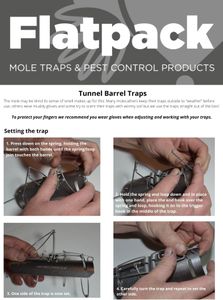 British Barrel Mole Traps, 3-Pack – Durable Pest Control