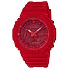 Casio Analog-Digital Red Dial Men's Watch-GA-2100-4ADR (G988)