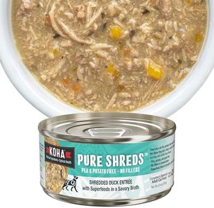 KOHA Pure Shreds Duck Entrée for Cats, Single Meat Wet Cat Food 2.8oz Cans (Pack of 24)